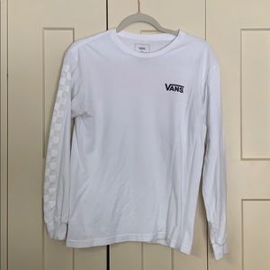 VANS X THRASHER LONG SLEEVE WHITE TEE